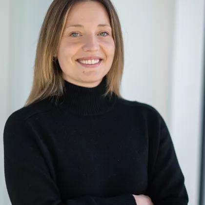 Giulia Albertini, postdoctoral researcher in the De Strooper Lab at the VIB-KU Leuven Center for Brain &amp; Disease Research
